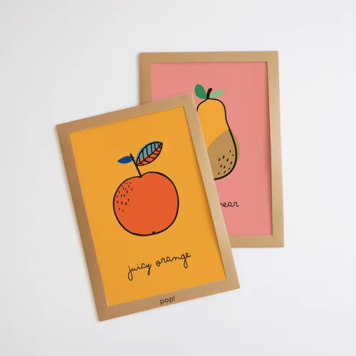 Pop by Gaea - Happy Pear Print