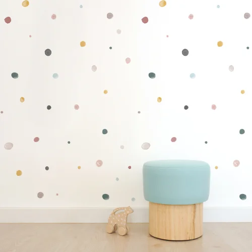 Pop by Gaea - Watercolor Dots Colorful I Sticker