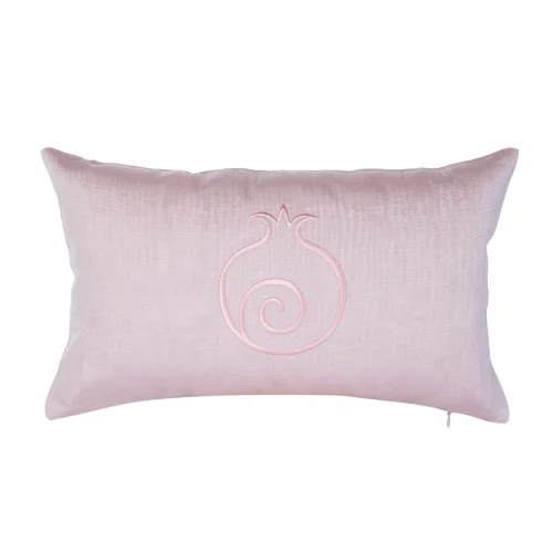 Bohemtolia - Kutnu Silk Pillow with Embroidery Pomegranate