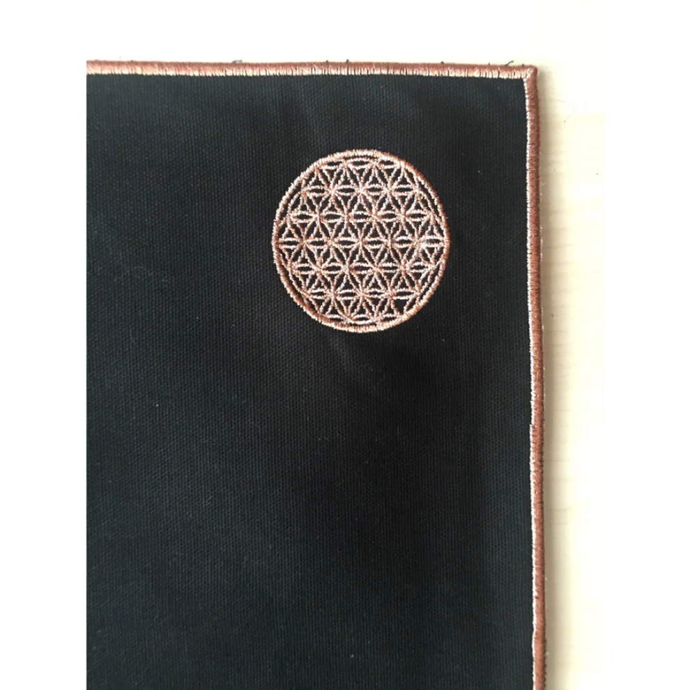 Bohemtolia - Table Mat with Flower of Life Embroidery