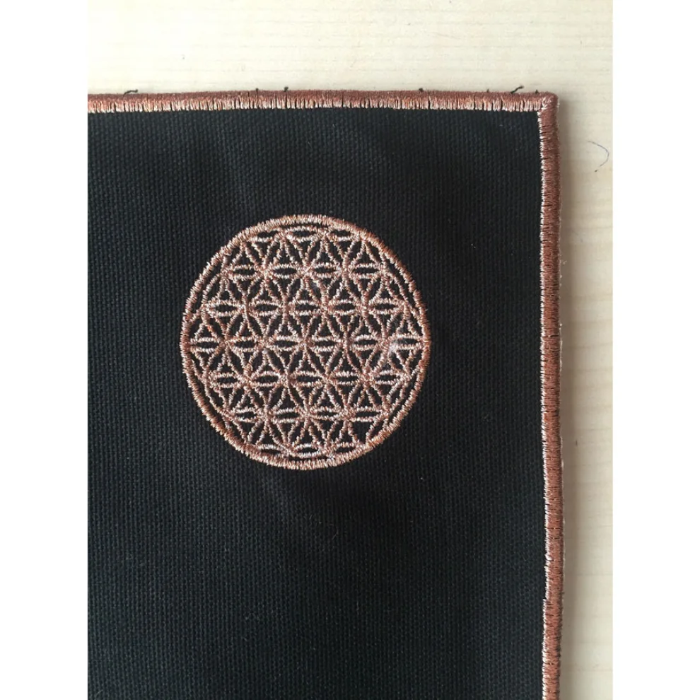 Bohemtolia - Table Mat with Flower of Life Embroidery
