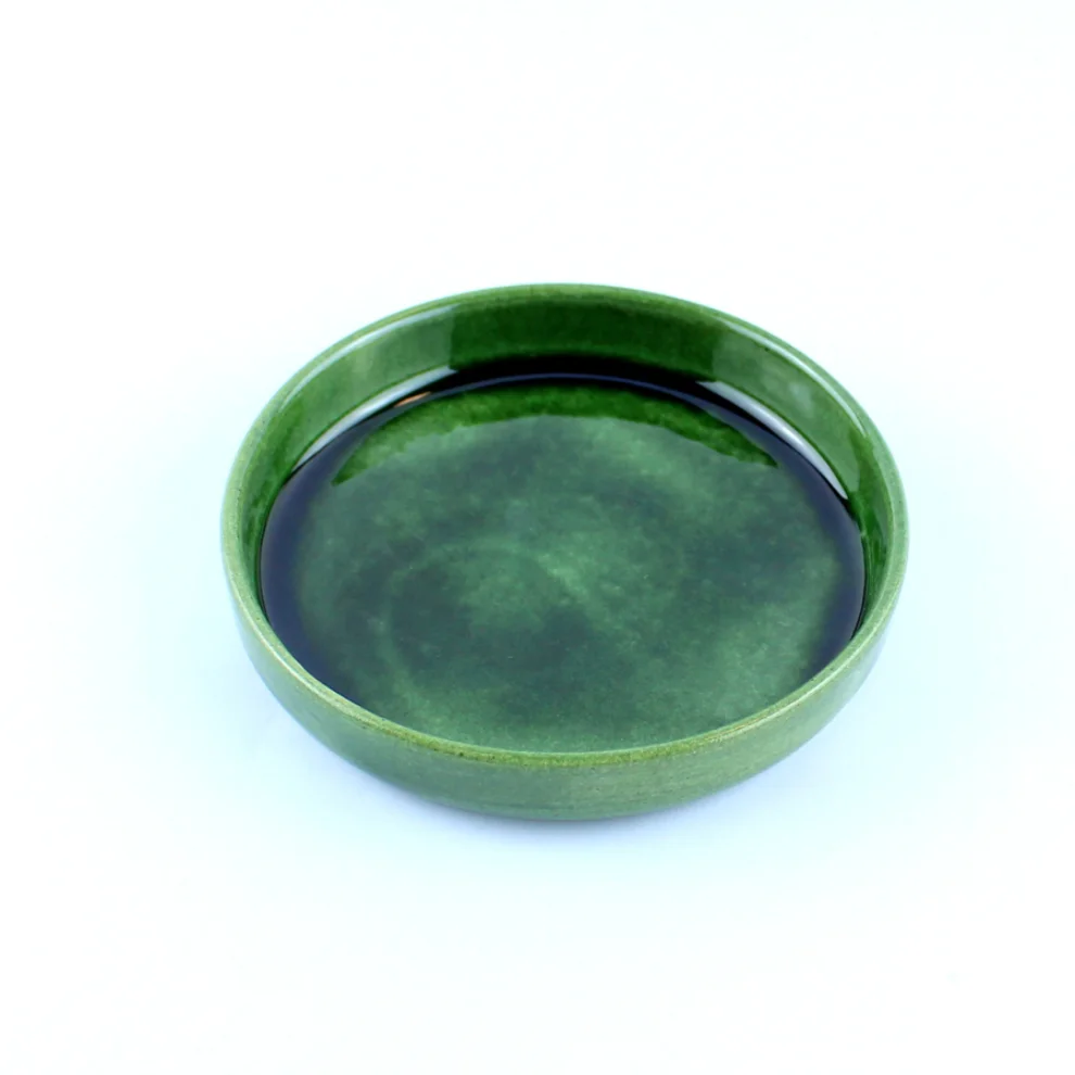 GA Ceramic - Small Green Plate