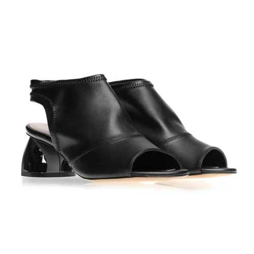 Gardrop Studio 900 - Spherical Metallised Heel Open Shoes