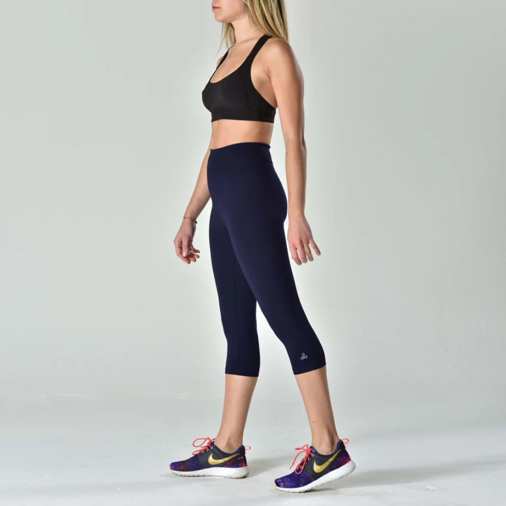 Ajma - High Waist Leggings Navy Blue XS