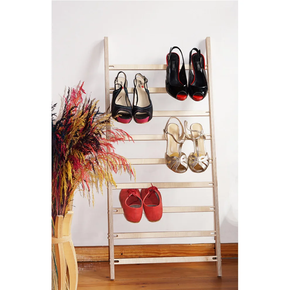 Tufetto - Riser Wooden Shoe Organizer & Wooden Hanger