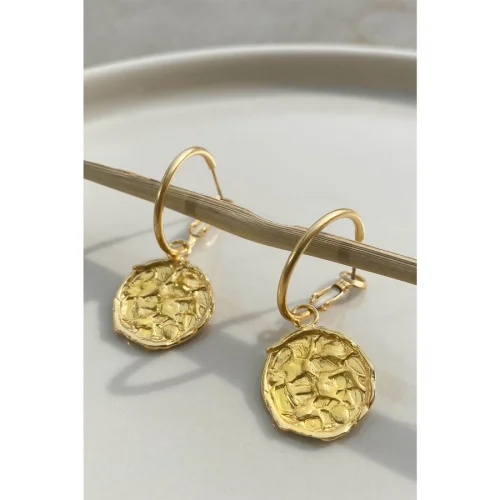 Bodhita - Prego Hoop Gold Earring