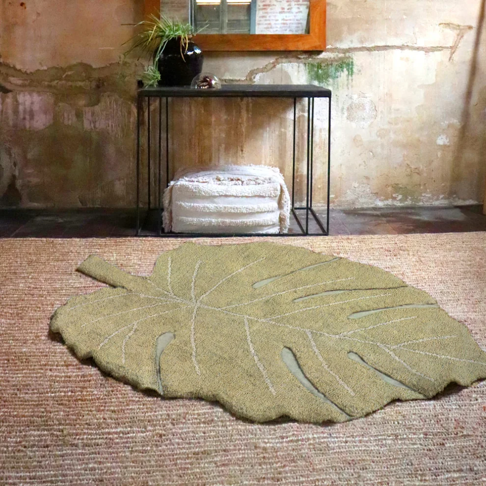 Lorena Canals	 - Monstera Olive Rug