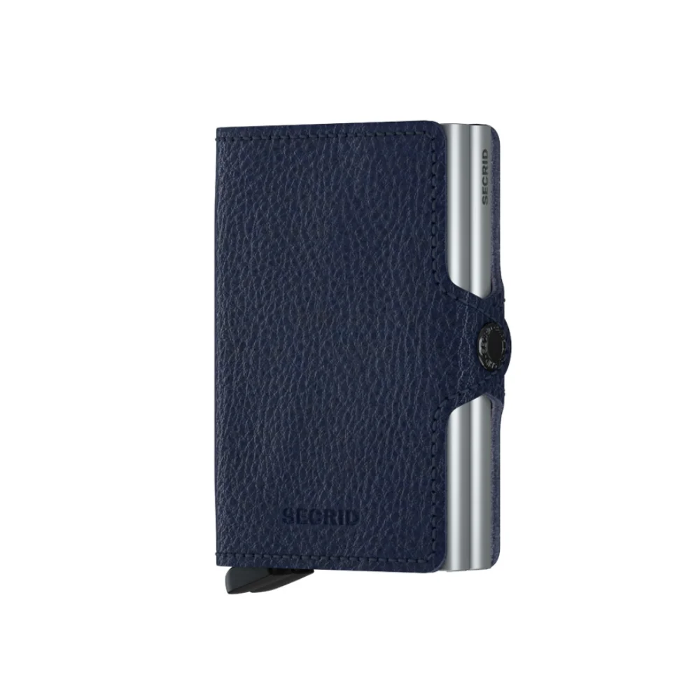 Secrid - Twinwallet Veg Tanned Navy Silver Wallet