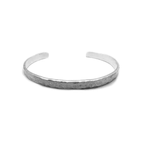 Spark Atölye - Hammered Silver Bracelet