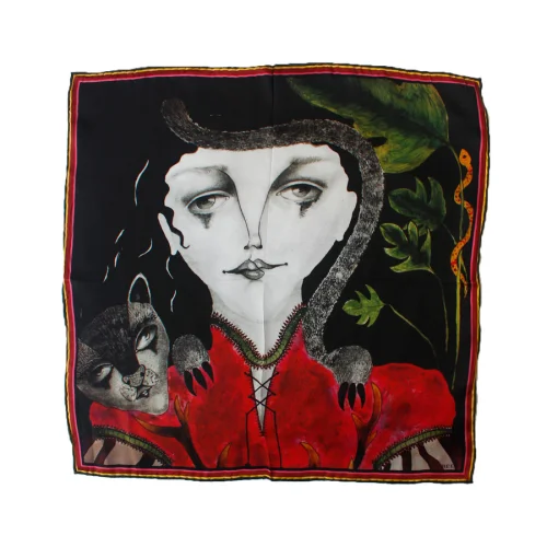 Ubeen - Queen Of The Forest Silk Scarf