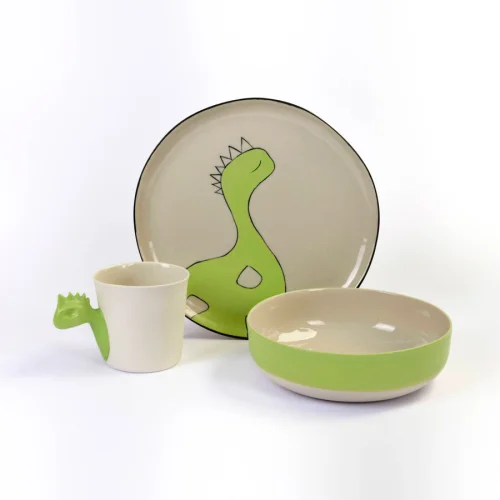 DinoFor - Dino Trio Porcelain Set