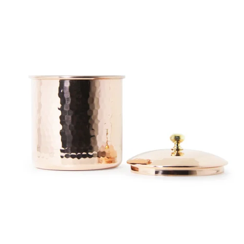 Coho Objet	 - Artisan Elegant Copper Hammered Spice Jar