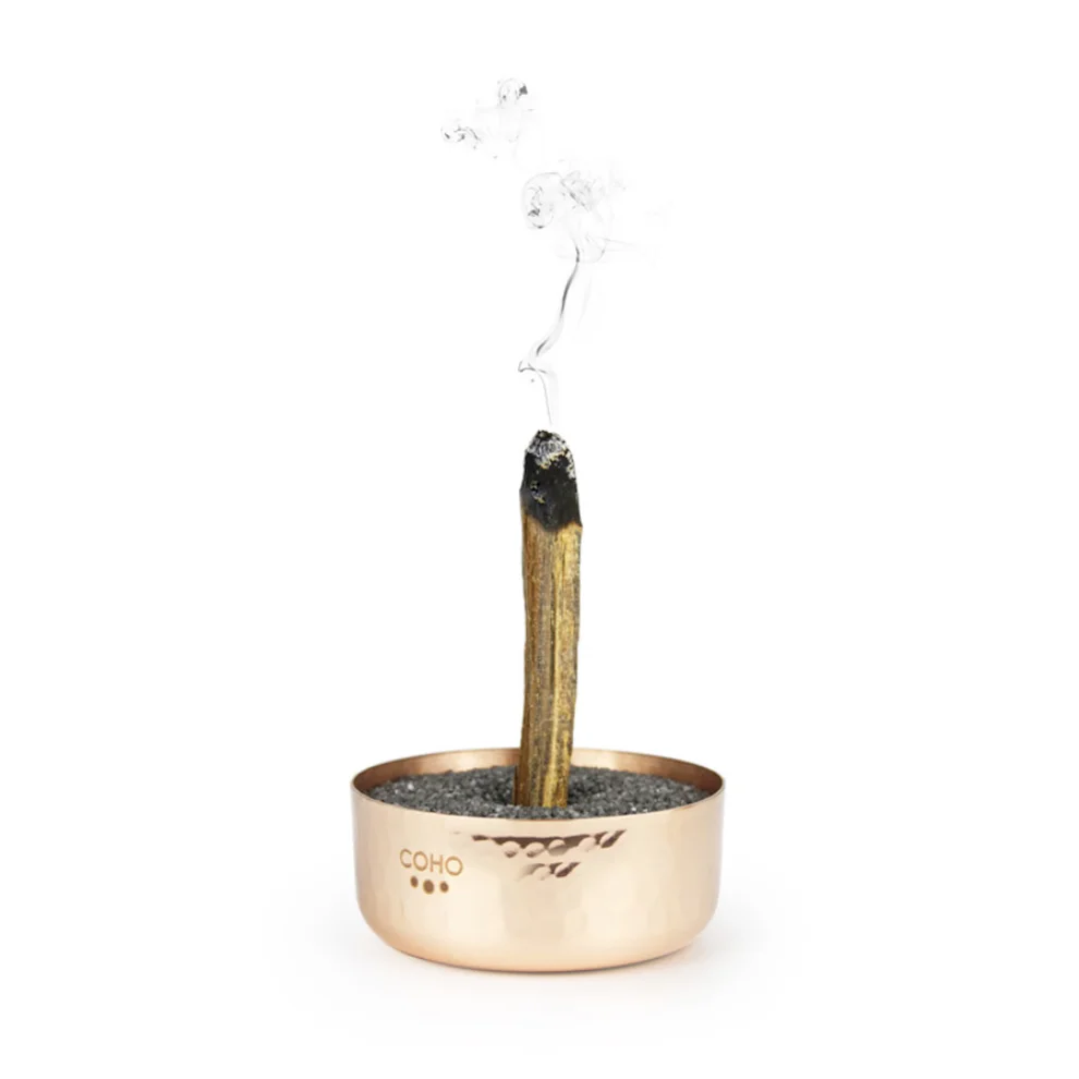 Coho Objet	 - Artisan Meditation Copper Incense Burner With Sand