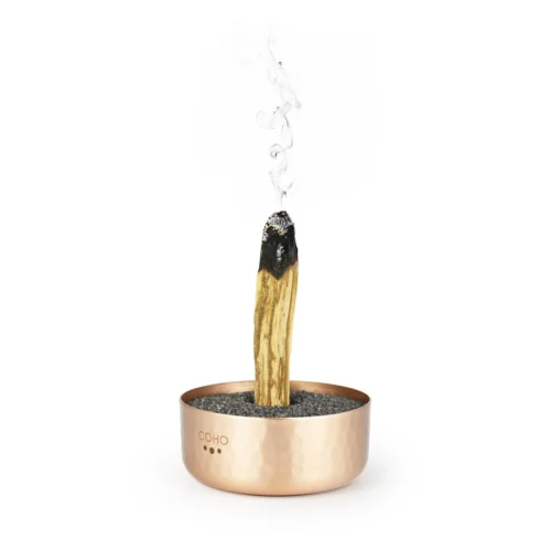 Coho Objet	 - Matte Meditation Copper Incense Burner With Sand