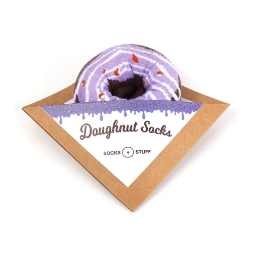 Socks + Stuff - Berry Berry Donut Çorap