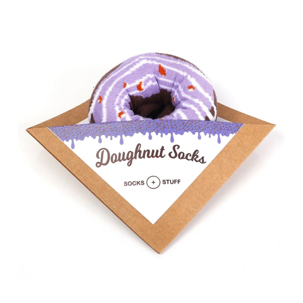 Socks + Stuff - Berry Berry Doughnut Socks