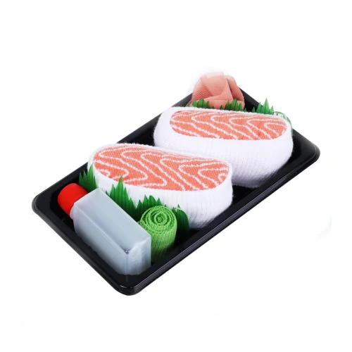 Socks + Stuff - Somon Nigiri Sushi Socks