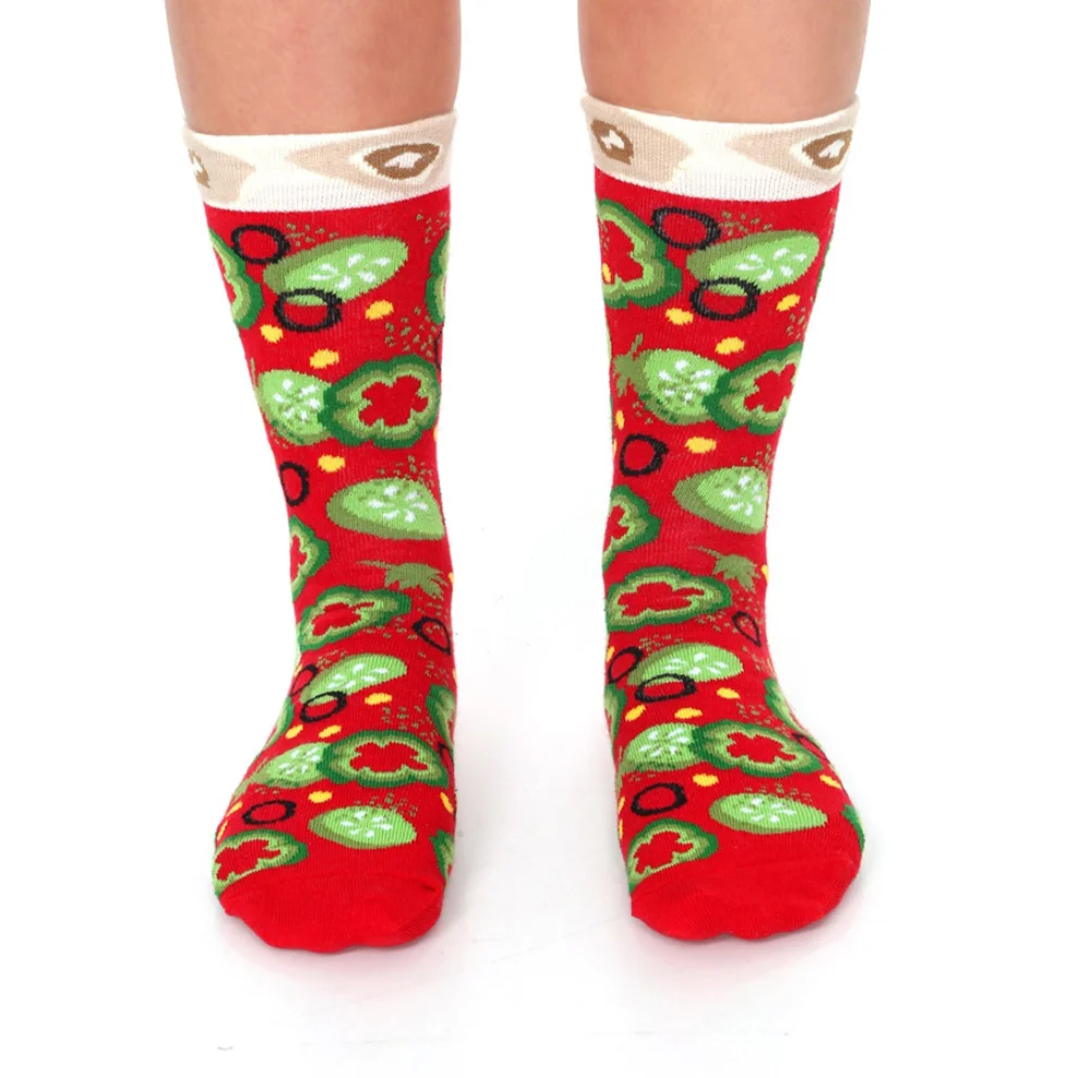 Socks + Stuff - Veggie Pizza Socks Slice