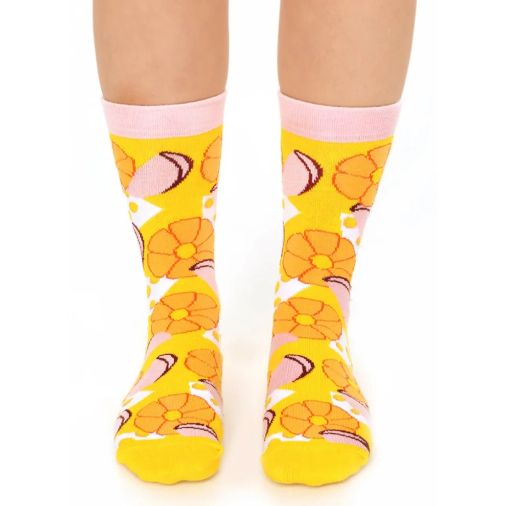 Socks + Stuff - Hawaiian Pizza Socks