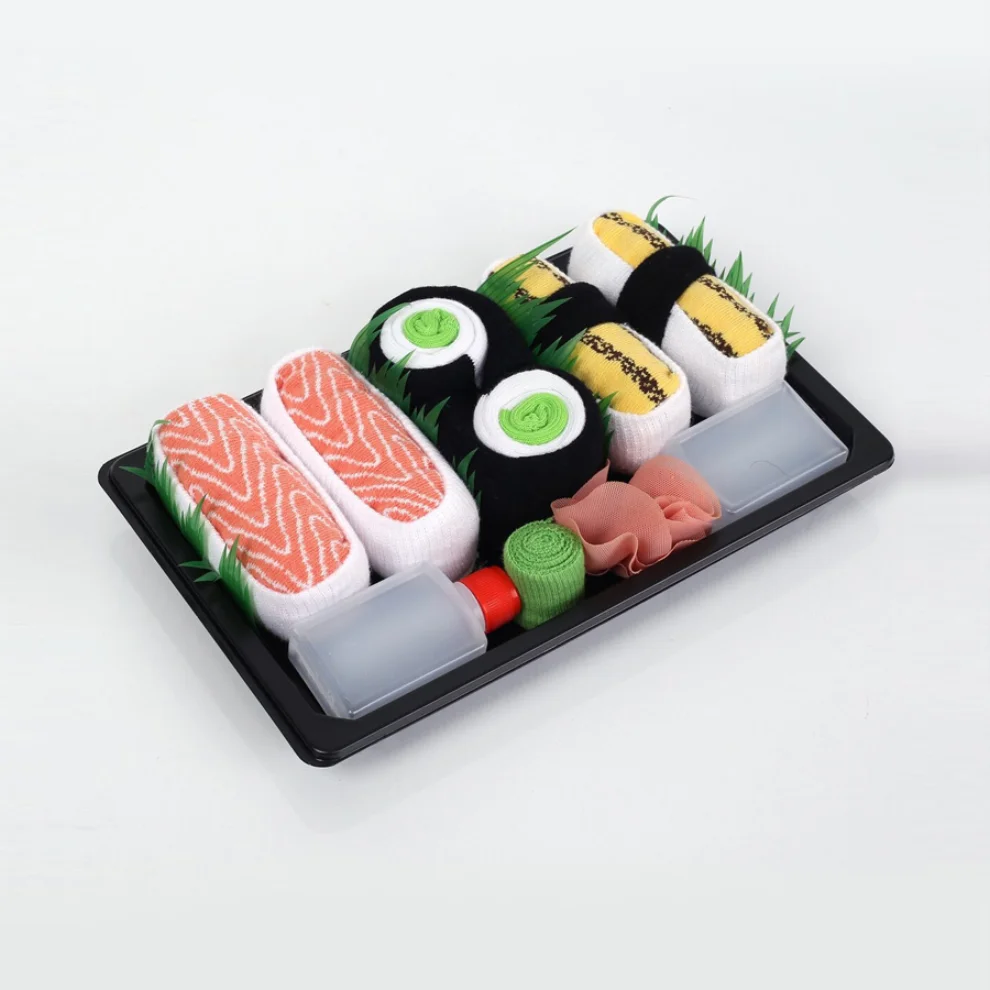 Socks + Stuff - Sushi Socks Set Of 3 - I