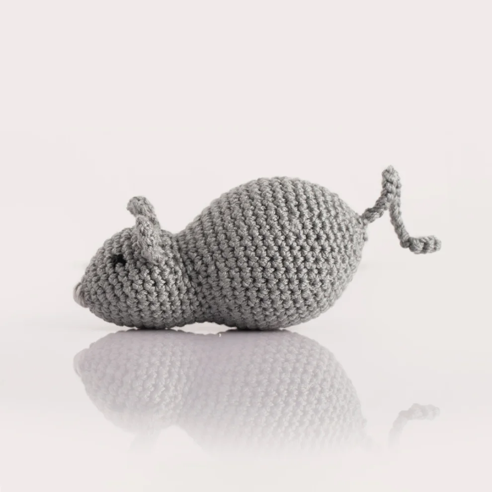 Wood&Tail - Hand Knitted Mouse