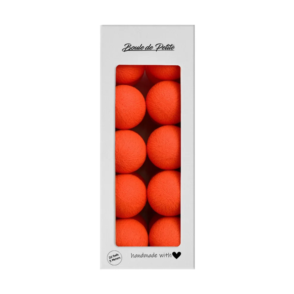 Boule De Petite - Neon Orange Işıklı Top Aydınlatma