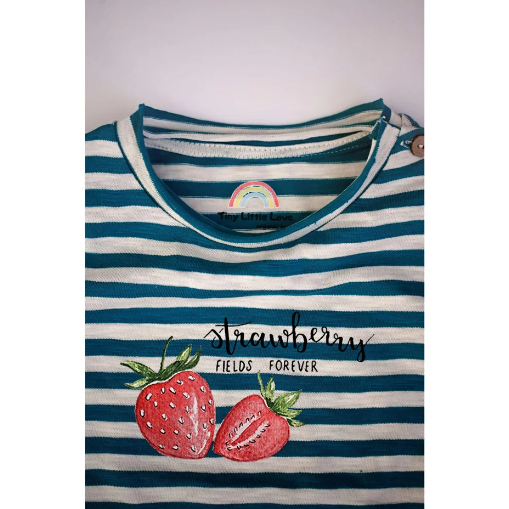 Tiny Little Love - Organic Strawberry Fields Tshirt