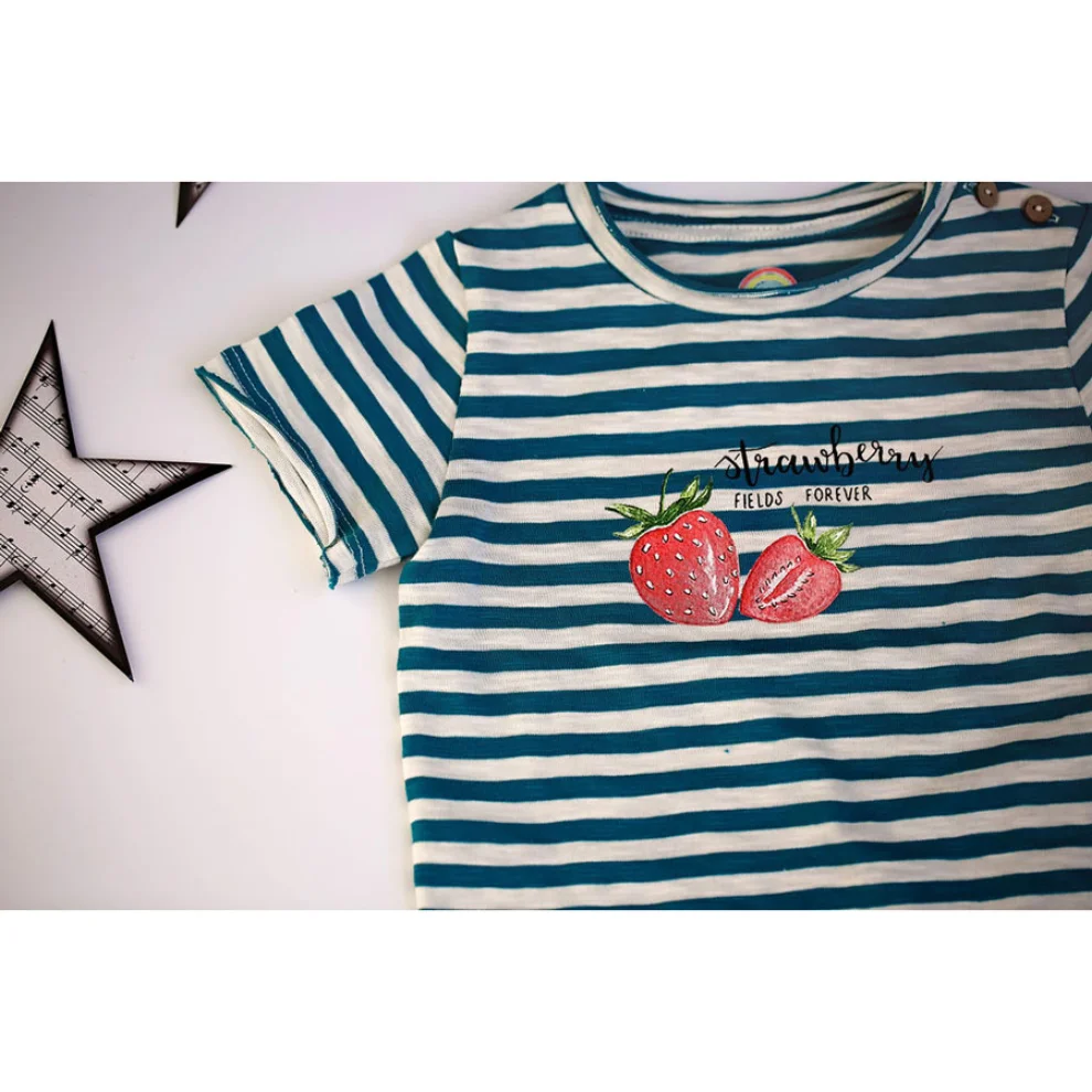 Tiny Little Love - Organic Strawberry Fields Tshirt