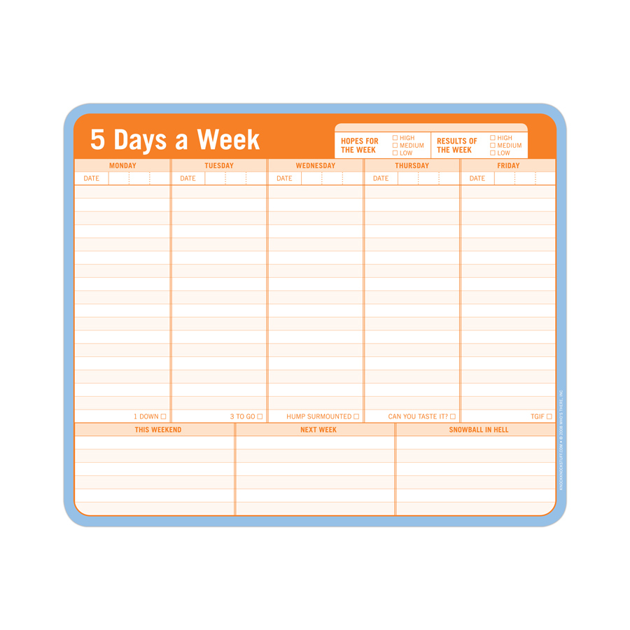 Mousepad: 5 Days a Week