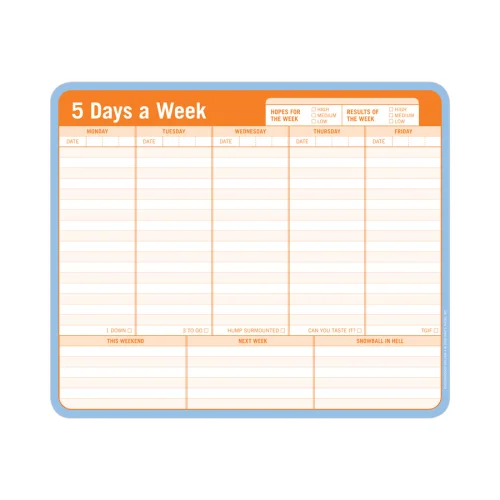 Knock Knock - Mousepad: 5 Days a Week