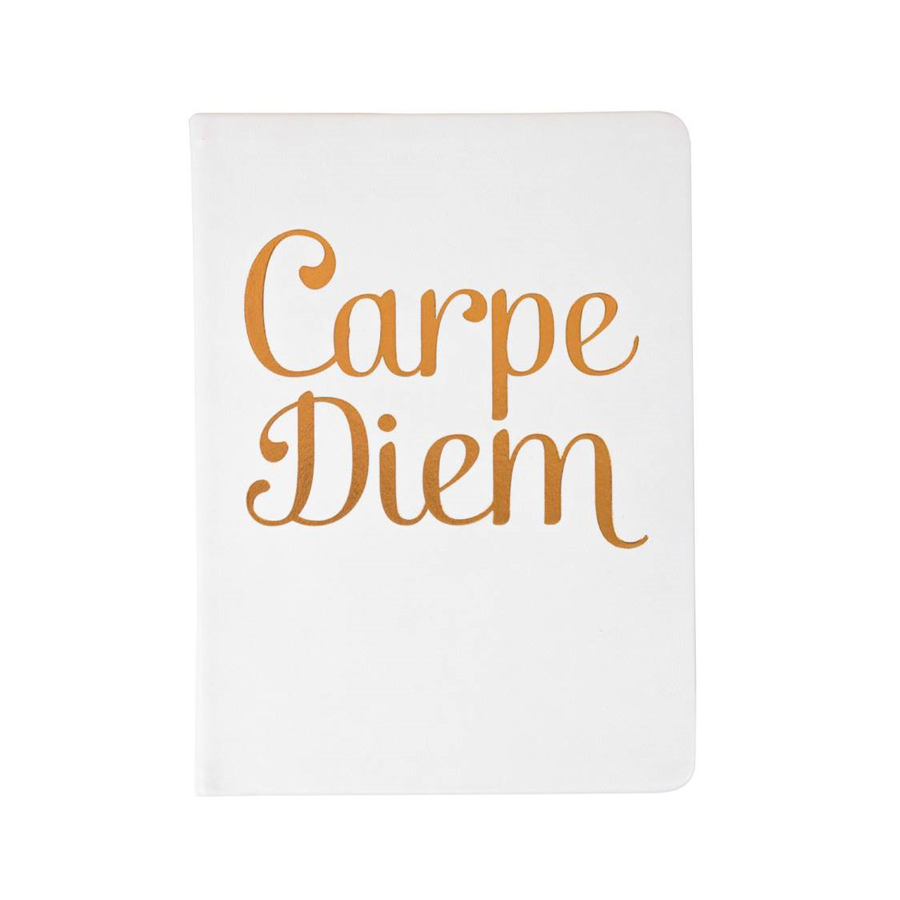 Essential Journal White Carpe Diem