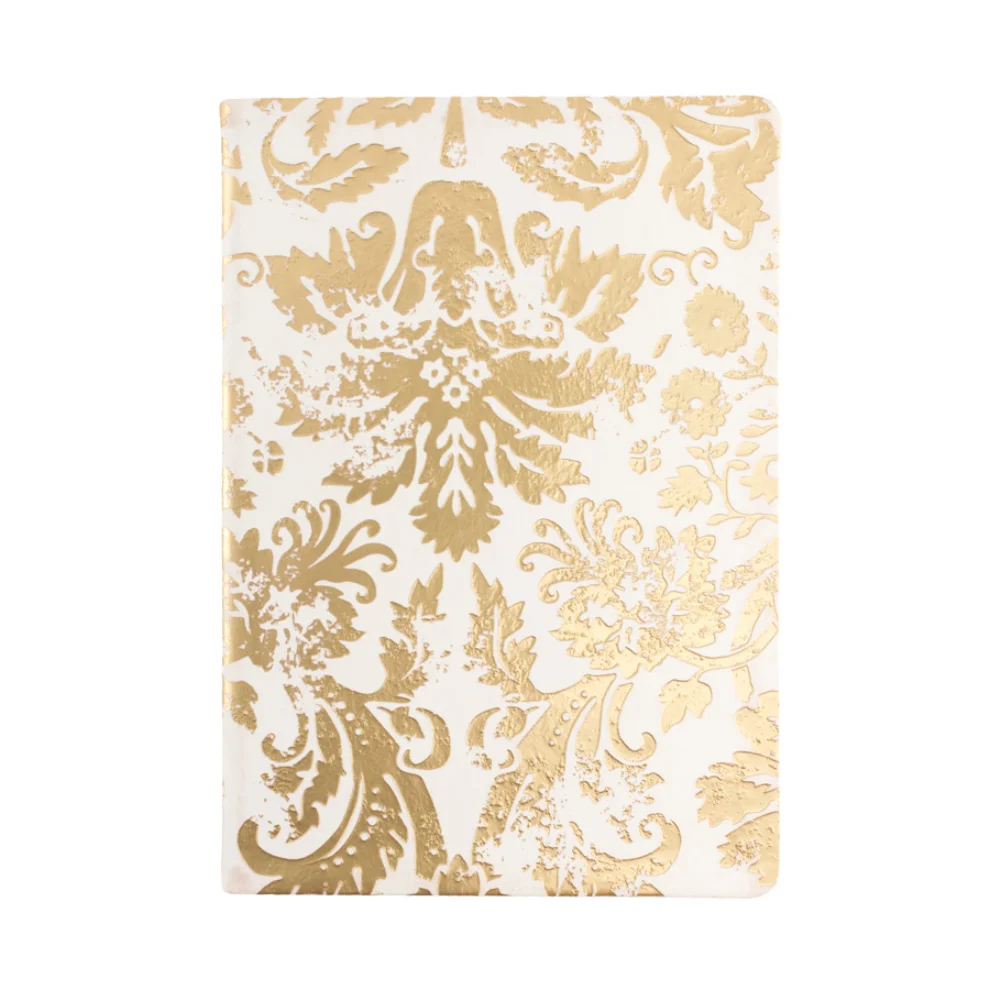 Eccolo - Flexi Metallic Journal Gold Damask