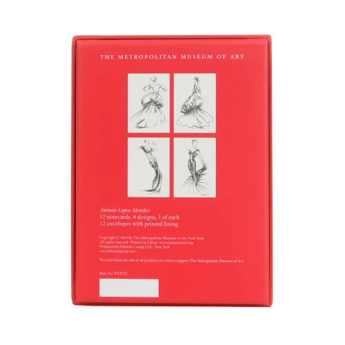 Libretto - Charles James: Beyond Fashion- Fashion Illustrations - Note Cards