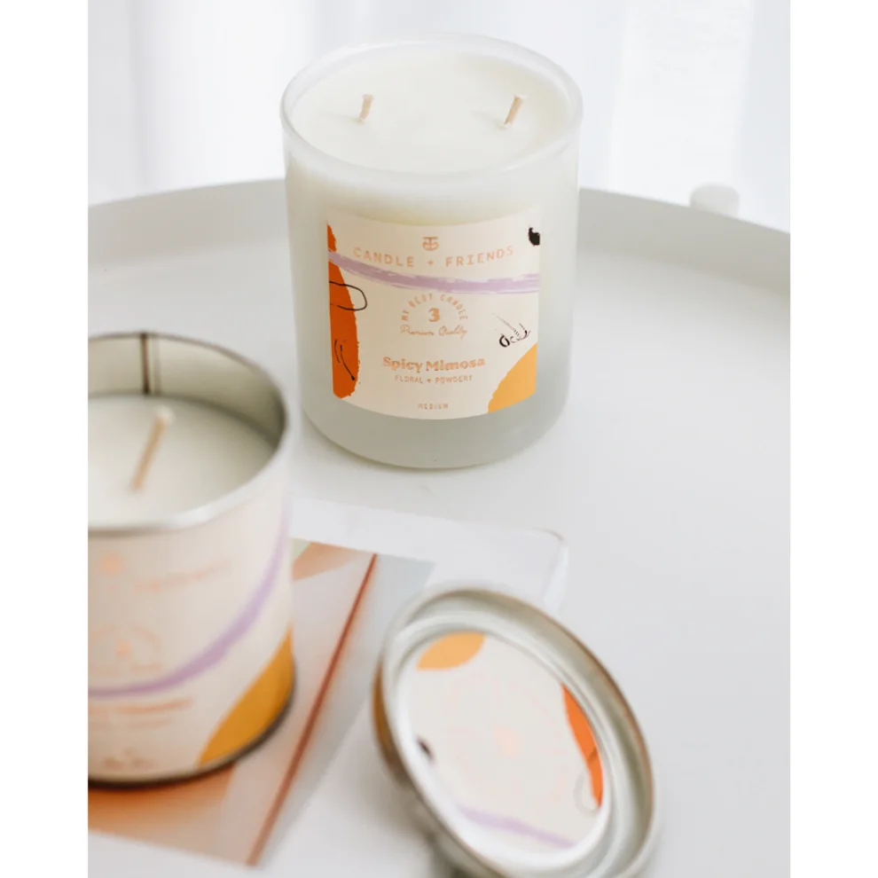 Candle and Friends - No.3 Spicy Mimosa Double Wick Glass Candle