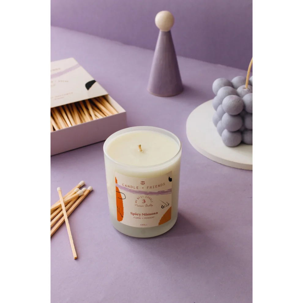 Candle and Friends - No.3 Spicy Mimosa Luxury Matchbox