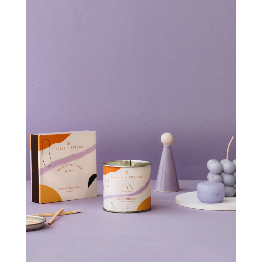 Candle and Friends - No.3 Spicy Mimosa Luxury Matchbox