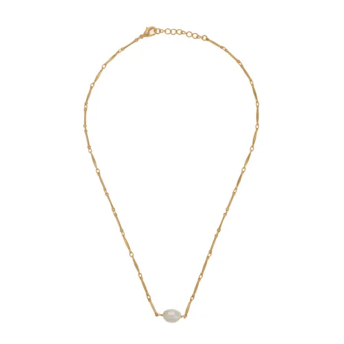 Miklan Istanbul - Lola Pearl Gold Necklace