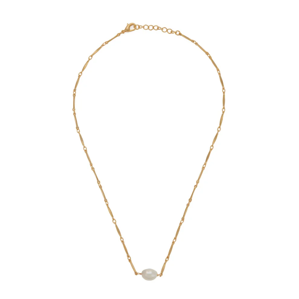 Miklan Istanbul - Lola Pearl Gold Necklace