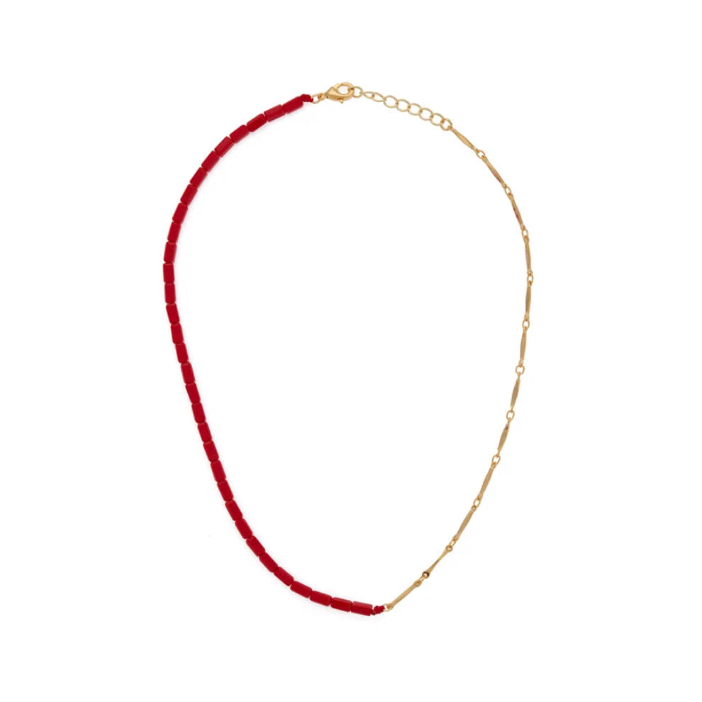 Miklan Istanbul - Better Half Red Necklace