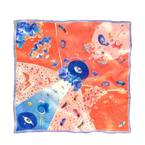 Be Mine Design - Third Eye Dreams Silk Thin Scarf