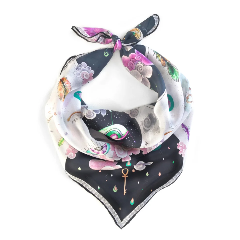 Be Mine Design - Third Eye Dreams Silk Bandana