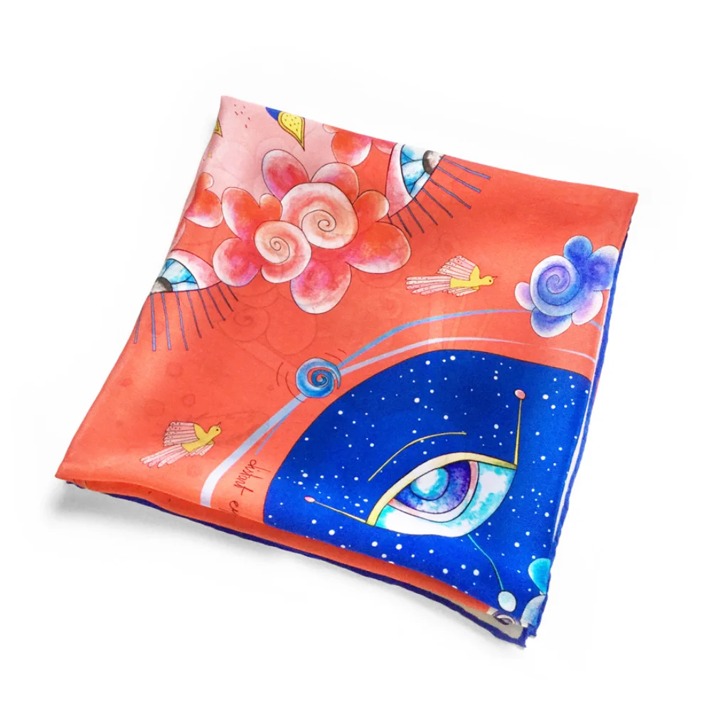 Be Mine Design - Third Eye Dreams Silk Thin Scarf