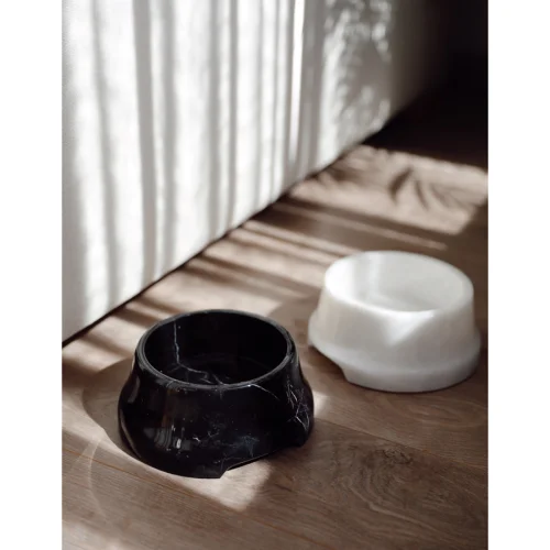 Minval - Joey Small Marble Pet Bowl