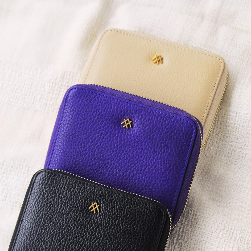 Noula - Iris Zip Around Leather Wallet