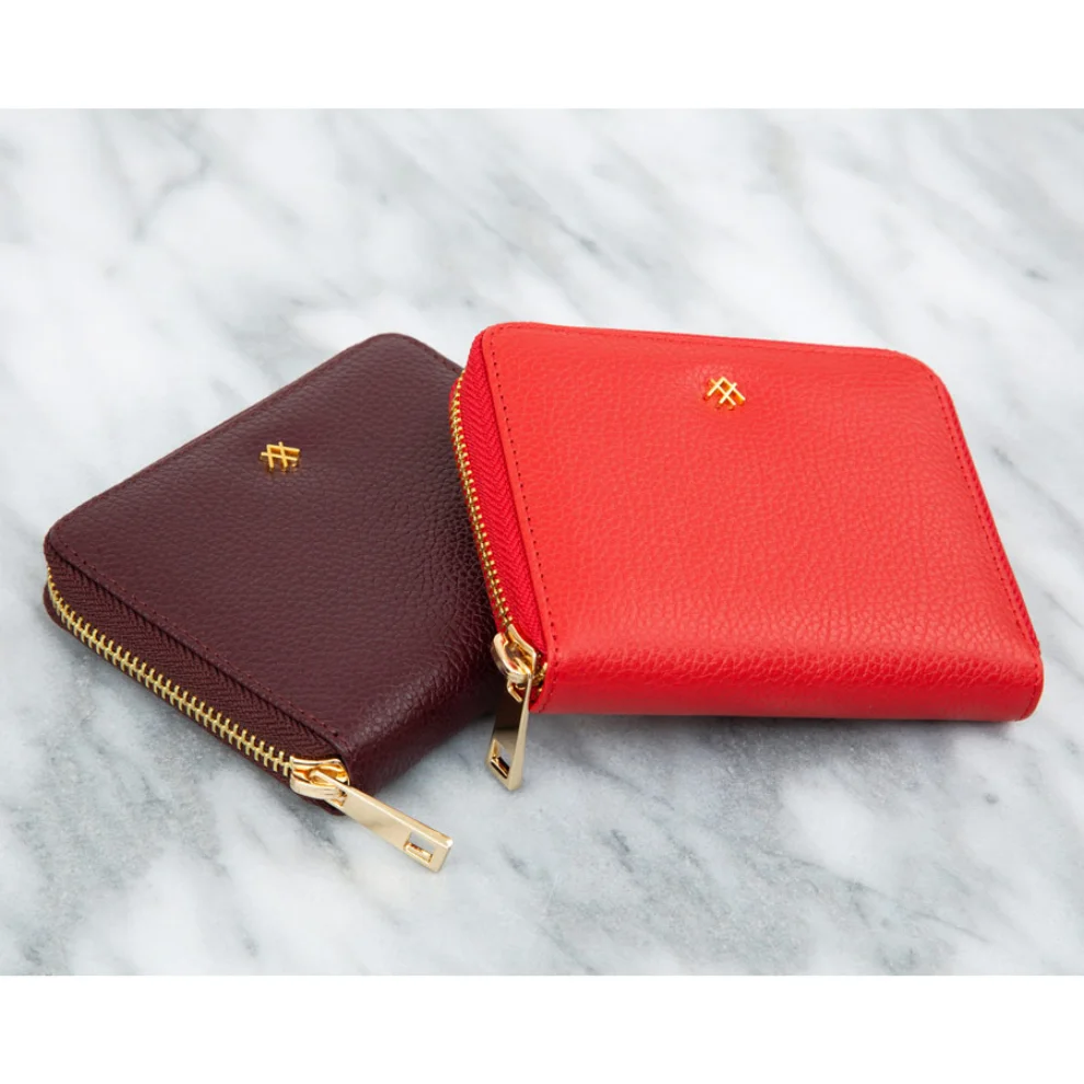 Noula - Iris Zip Around Leather Wallet