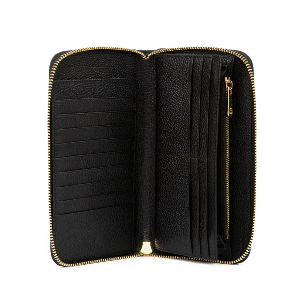 Noula - Zip Around Leather Wallet Large