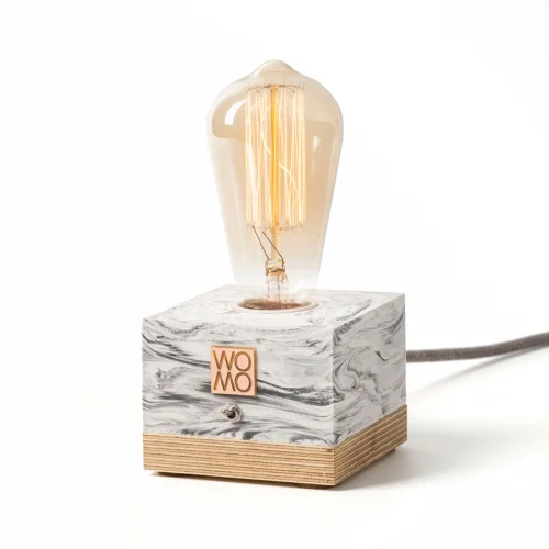 Womodesign - Marble Textured Concrete Table Lamp - I
