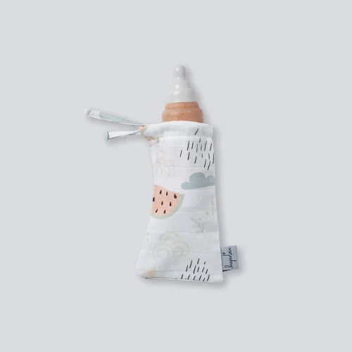 Deeperlove - Muslin Bottle Pouch - Watermelon