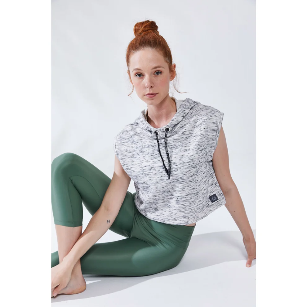 Vayu - Venüs Kapüşonlu Sweatshirt, Crop Sweatshirt