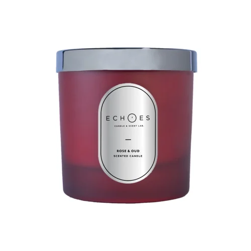 Echoes Lab - Rose & Oud Scented Dual Wick All Natural Candle